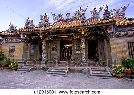 Stock Image - Asia, Taiwan, Citian Temple. Fotosearch