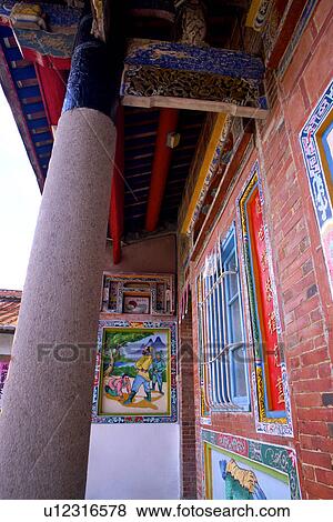 Stock Photo - Asia, Taiwan, Liu's Ancestral Hall. Fotosearch