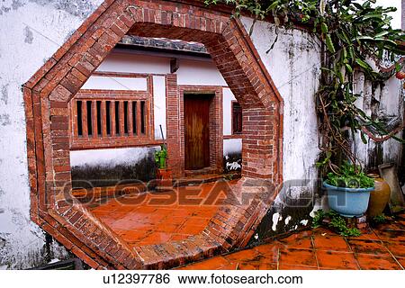 Asia, Taiwan, Xiao Family Historic House, Doorway View Large Photo Image Stock Photograph - Asia, Taiwan, Xiao Family Historic House, Doorway. Fotosearch