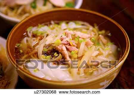 Bowl of flat noodles View Large Photo Image Stock Photo - Bowl of flat noodles. Fotosearch