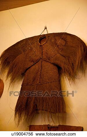 Stock Photograph - Farmer's straw rain cape. Fotosearch
