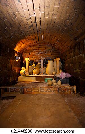 Assorted clay potteries in ceramic kiln View Large Photo Image Stock Image - Assorted clay potteries in ceramic kiln. Fotosearch