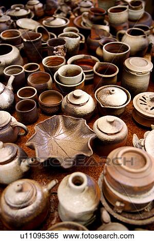 Stock Photography - Assorted pots. Fotosearch