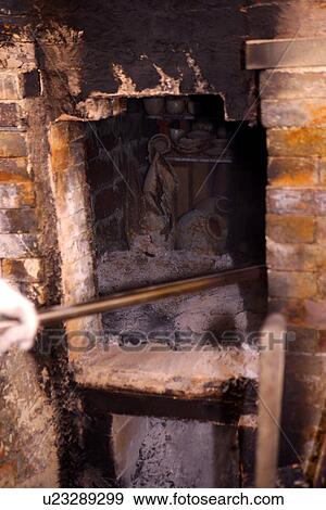 Stock Photo - Close up of kiln's exit. Fotosearch