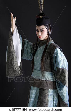 Picture - Chinese traditional opera character posing. Fotosearch