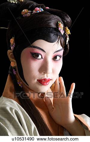 Chinese traditional opera character posing, close-up View Large Photo Image Stock Image - Chinese traditional opera character posing, close-up. Fotosearch