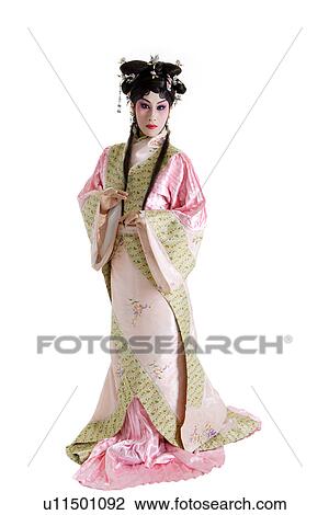 Stock Image - Chinese traditional opera character posing. Fotosearch