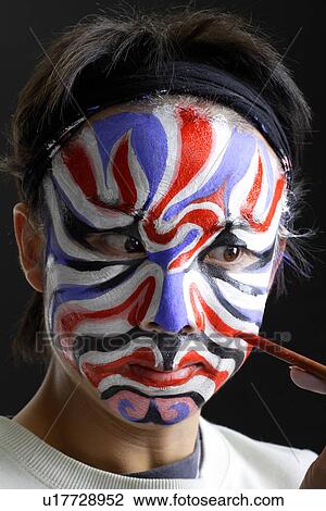 Chinese traditional opera character making-up View Large Photo Image Stock Image - Chinese traditional opera character making-up. Fotosearch