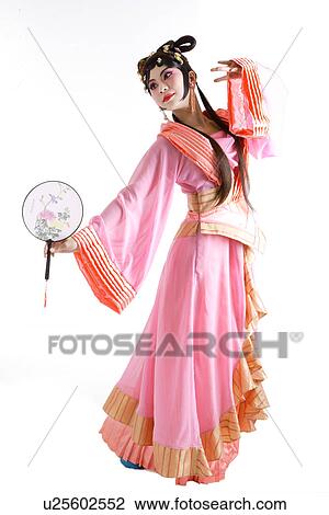 Stock Image - Chinese traditional opera character posing. Fotosearch
