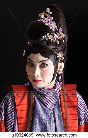 Stock Photo - Chinese traditional opera character posing. Fotosearch