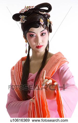 Stock Photo - Chinese traditional opera character posing. Fotosearch