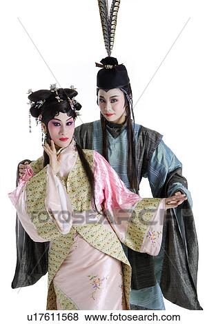 Chinese traditional opera characters posing View Large Photo Image Stock Photo - Chinese traditional opera characters posing. Fotosearch