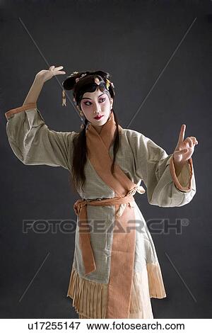 Stock Photo - Female performer in opera, portrait, close-up. Fotosearch