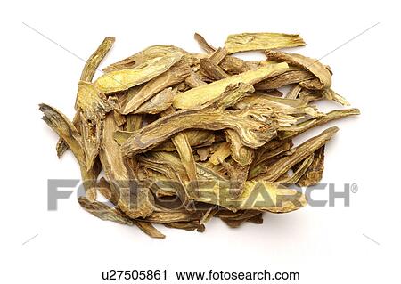 Stock Image - Chinese medicinal herbs, still life. Fotosearch