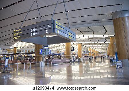 Interiors of an airport View Large Photo Image Picture - Interiors of an airport. Fotosearch