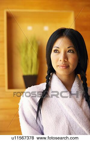 Close-up of a young woman View Large Photo Image Stock Photo - Close-up of a young woman. Fotosearch