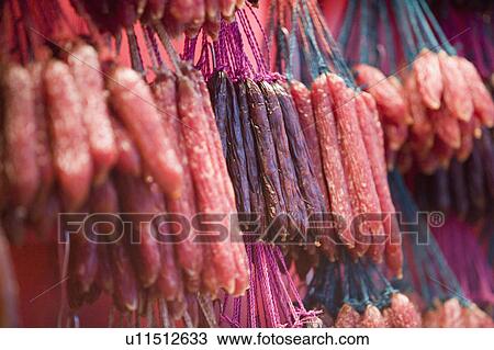 Close-up of sausages View Large Photo Image Stock Image - Close-up of sausages. Fotosearch
