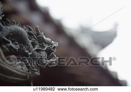 Close-up of a dragon sculpture in a temple View Large Photo Image Stock Image - Close-up of a dragon sculpture in a temple. Fotosearch