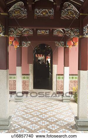 Stock Image - Entrance of a temple. Fotosearch
