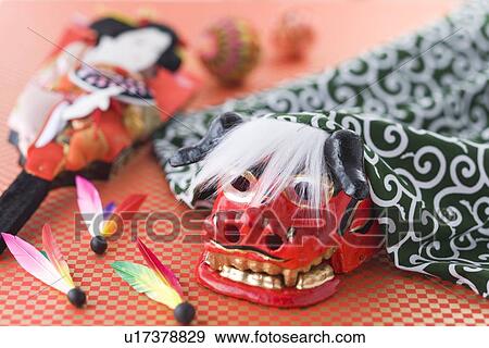 Stock Photo - Japanese new year's toy. Fotosearch