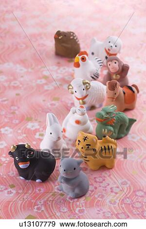 Japanese zodiac ornament View Large Photo Image Stock Photo - Japanese zodiac ornament. Fotosearch