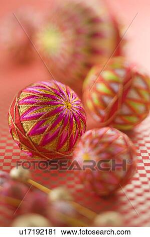 Stock Image - Temari ball. Fotosearch