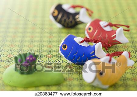 Stock Photo - Carp shaped ornament. Fotosearch