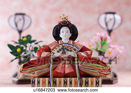Stock Image - Japanese hinamatsuri doll. Fotosearch