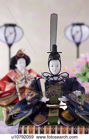 Japanese hinamatsuri doll View Large Photo Image Stock Photo - Japanese hinamatsuri doll. Fotosearch