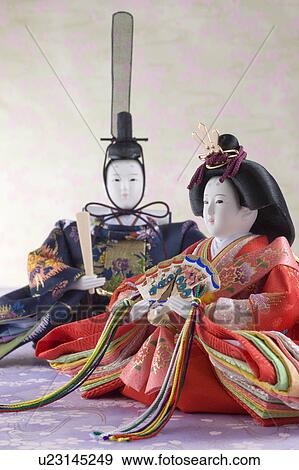 Stock Photo - Japanese hinamatsuri doll. Fotosearch