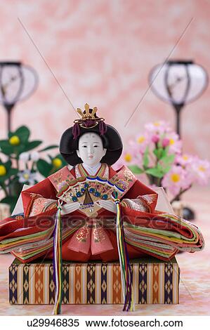 Japanese hinamatsuri doll View Large Photo Image Stock Photography - Japanese hinamatsuri doll. Fotosearch