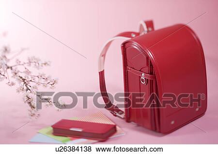 School bag and stationery View Large Photo Image Stock Photo - School bag and stationery. Fotosearch