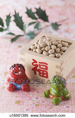 Stock Photography - Soybean and ornament of evil. Fotosearch