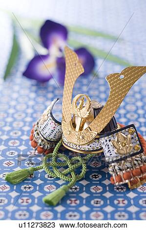 Stock Image - Warrior helmet's ornament. Fotosearch