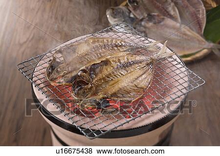 Char grilled horse mackerel View Large Photo Image Stock Photo - Char grilled horse mackerel. Fotosearch