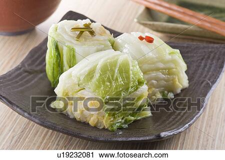 Stock Image - Chinese cabbage pickles. Fotosearch