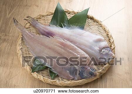Stock Image - Dried flat fish. Fotosearch