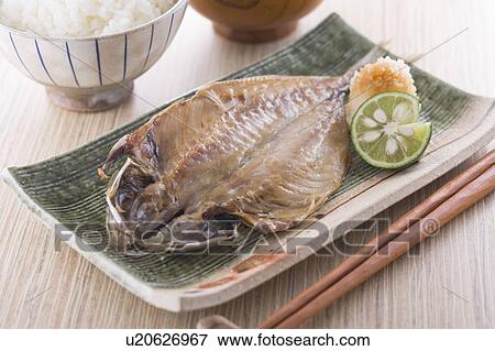 Grilled horse mackerel View Large Photo Image Stock Photo - Grilled horse mackerel. Fotosearch