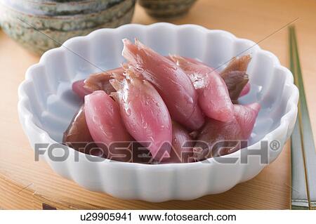 Stock Image - Myoga pickles. Fotosearch