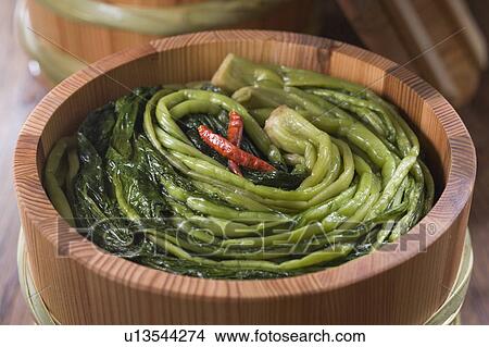 Picture - Nozawana pickles. Fotosearch