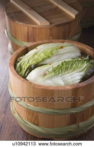 Stock Image - Pickled Chinese cabbage. Fotosearch