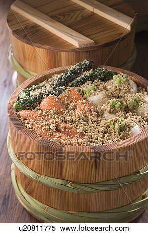 Vegetables pickled in rice-bran paste View Large Photo Image Stock Photography - Vegetables pickled in rice-bran paste. Fotosearch