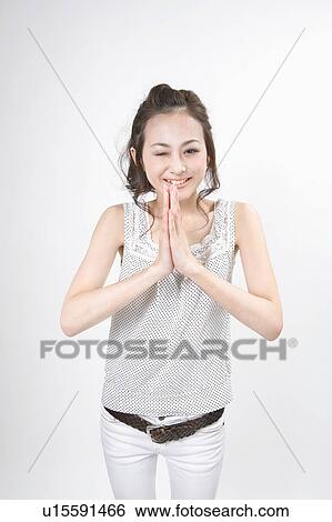 Portrait of young woman View Large Photo Image Stock Photograph - Portrait of young woman. Fotosearch