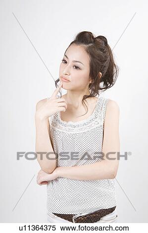 Portrait of young woman View Large Photo Image Stock Photography - Portrait of young woman. Fotosearch