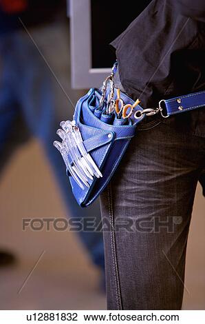 Stock Image - Beautician at work. Fotosearch