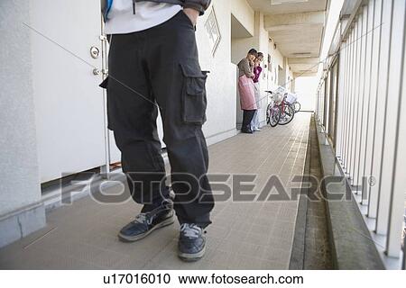 Stock Image - Two women watching prowler. Fotosearch