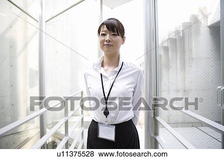 Stock Photo - Portrait of young woman. Fotosearch