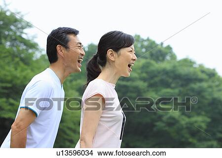 Mature couple shouting View Large Photo Image Picture - Mature couple shouting. Fotosearch