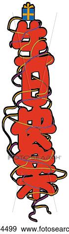Stock Illustration - joy, festival, taste, gift, greeting card, pleasure, design. Fotosearch