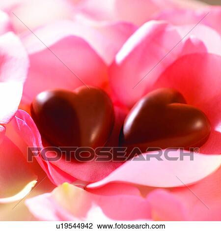 Stock Image - Candies, Romance, Love, Candy, Falling in love, Food, Chocolate. Fotosearch